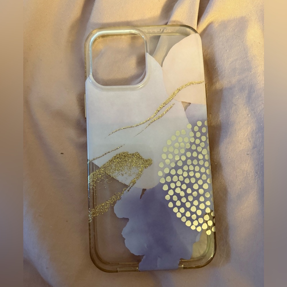 Stylish Purple and Gold Phone Case